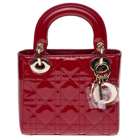 lady dior micro red|Lady Dior micro bag price.